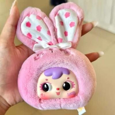 Baby Three-Samuel Mini Animal Plush Keychain Series（Set of 8）