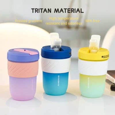 Summer frosted hot sale sports fashion plastic cup tritan material wholesale