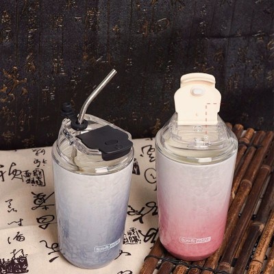 New Chinese style gradient ceramic liner high value double drink coffee cup