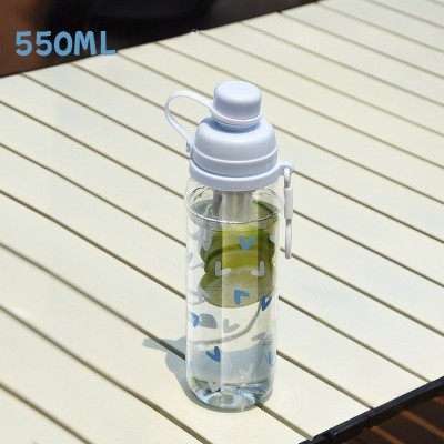 Cute 550ml Tritan Water Bottle with Straw Cute 550ml Tritan Water Bottle with Straw