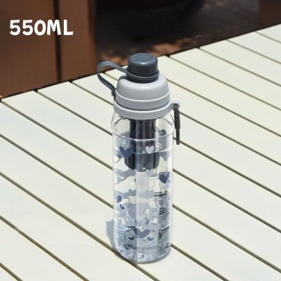 Cute 550ml Tritan Water Bottle with Straw Cute 550ml Tritan Water Bottle with Straw