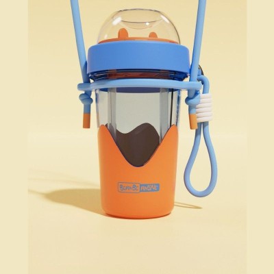 Ice Cream Color-Block Dual-Use Straw Cup Ice Cream Color-Block Dual-Use Straw Cup
