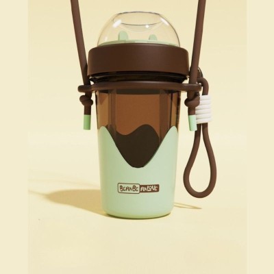 Ice Cream Color-Block Dual-Use Straw Cup Ice Cream Color-Block Dual-Use Straw Cup