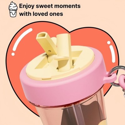 Ice Cream Color-Block Dual-Use Straw Cup Ice Cream Color-Block Dual-Use Straw Cup