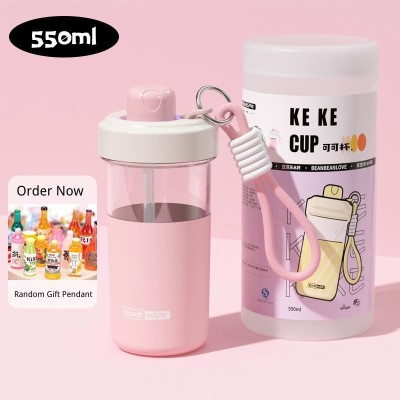 Tritan Student Water Bottle with Straw Tritan Student Water Bottle with Straw